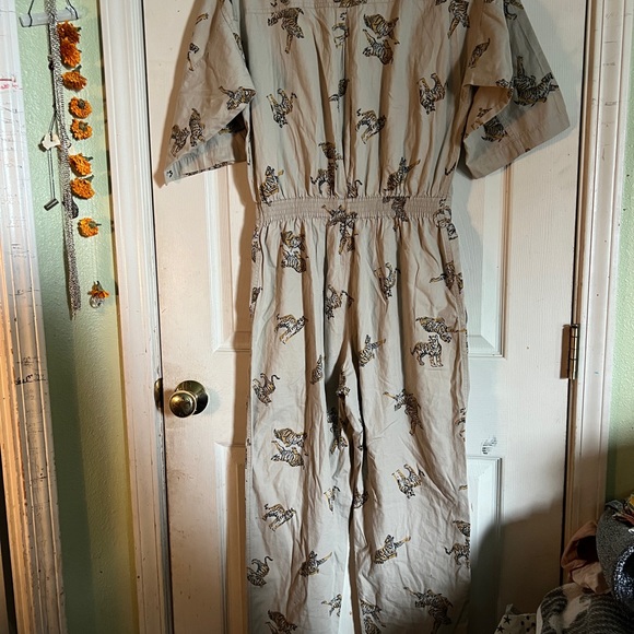 Dianne Von Furstenberg tiger print jumpsuit vintage - Picture 11 of 11
